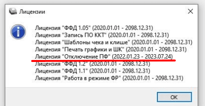 Срок лицензии