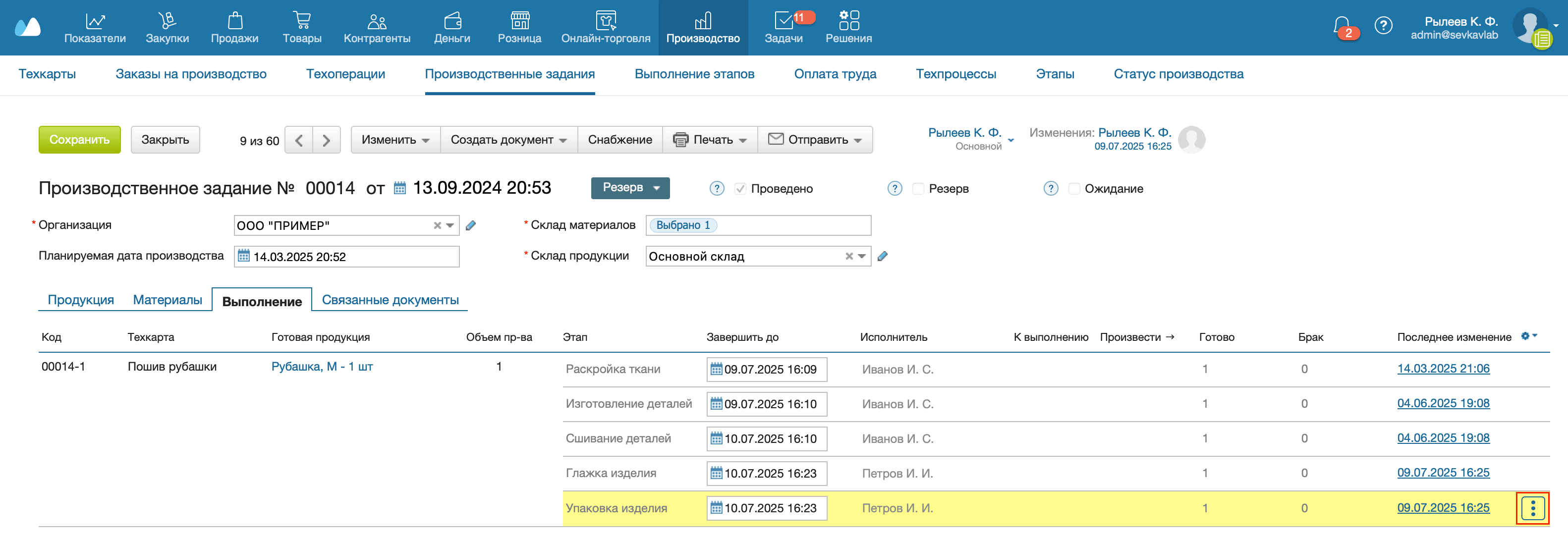 Пз выполнены все этапы
