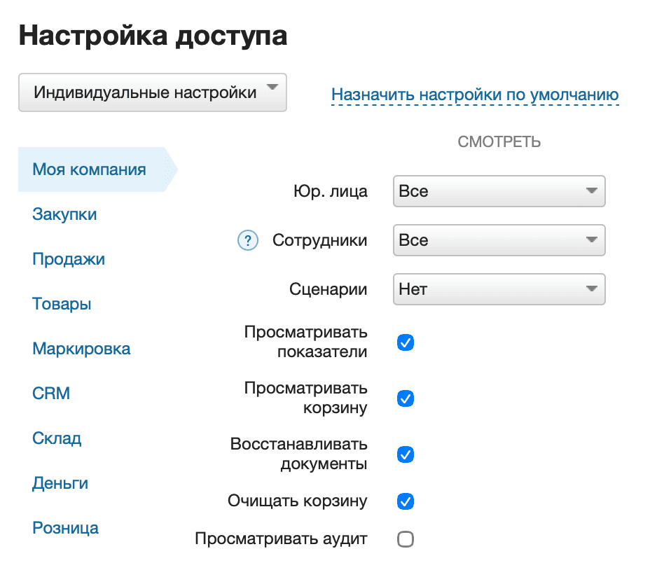 Управление правами
